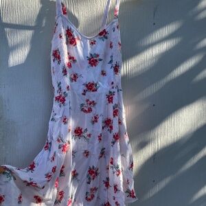 Forever 21 Rose Print rayon mini dress size small